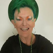 Green Hair Day - St. Patrick's Day - brining awareness to green (slave-free) barcodes on your shopping.